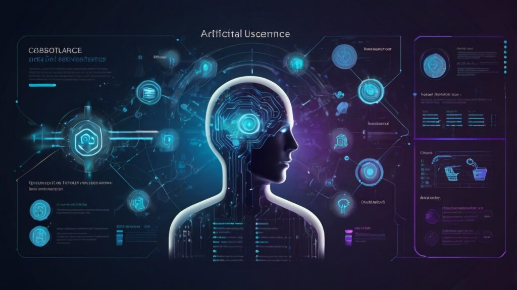 Team of professionals using an AI assistant to automate tasks and improve customer engagement.